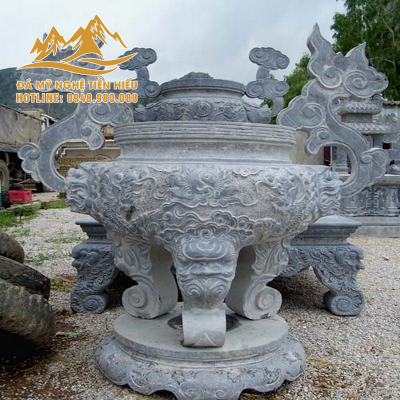 bát hương đá đen đẹp