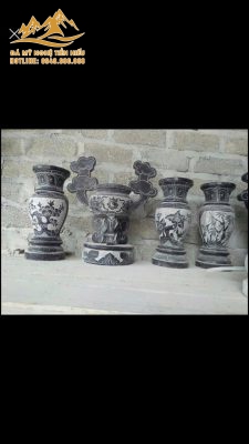 Lọ hoa đá nguyên khối