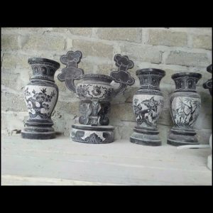 Lọ hoa đá nguyên khối
