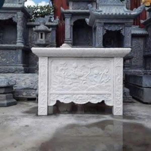 bàn lễ đá đơn giản