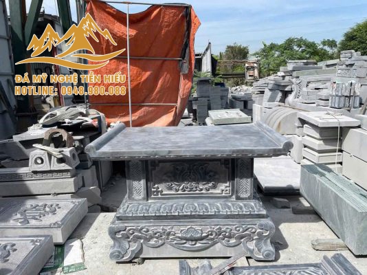 bàn lễ đá xanh đen