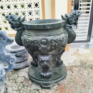 Bát hương đá xanh rêu giá rẻ