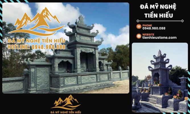 Nếu quý khách có nhu cầu thiết kế, thi công lăng mộ đá, vui lòng liên hệ ĐÁ MỸ NGHỆ TIỀN HIẾU để được tư vấn chi tiết.