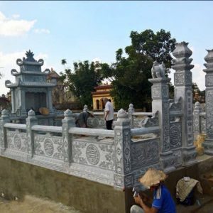 KHU LĂNG MỘ ĐÁ 5 x 7M – GỌN GÀNG, TRANG NGHIÊM, CHUẨN MỰC PHONG THUỶ