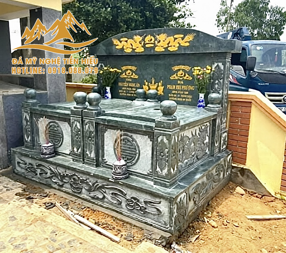 MỘ ĐÁ ĐÔI – THIẾT KẾ HÀI HÒA, CHUẨN PHONG THỦY TRUYỀN THỐNG