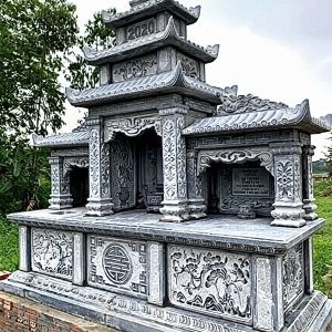 MỘ ĐÁ ĐÔI – THIẾT KẾ TRANG NGHIÊM, HÀI HÒA THEO PHONG THỦY